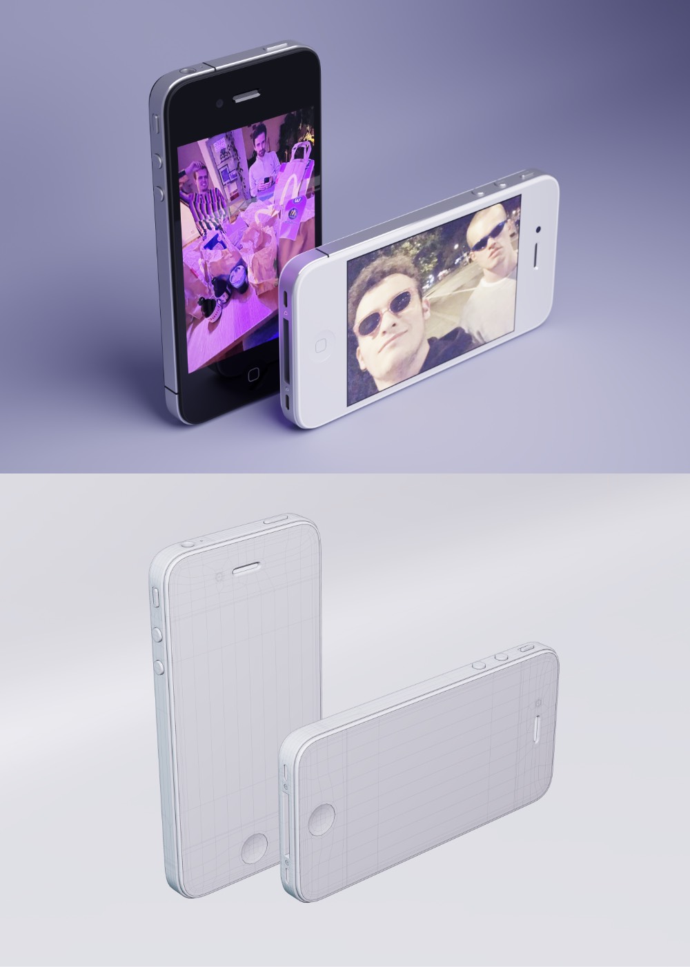 3D iPhone 4 model by Tom Claus