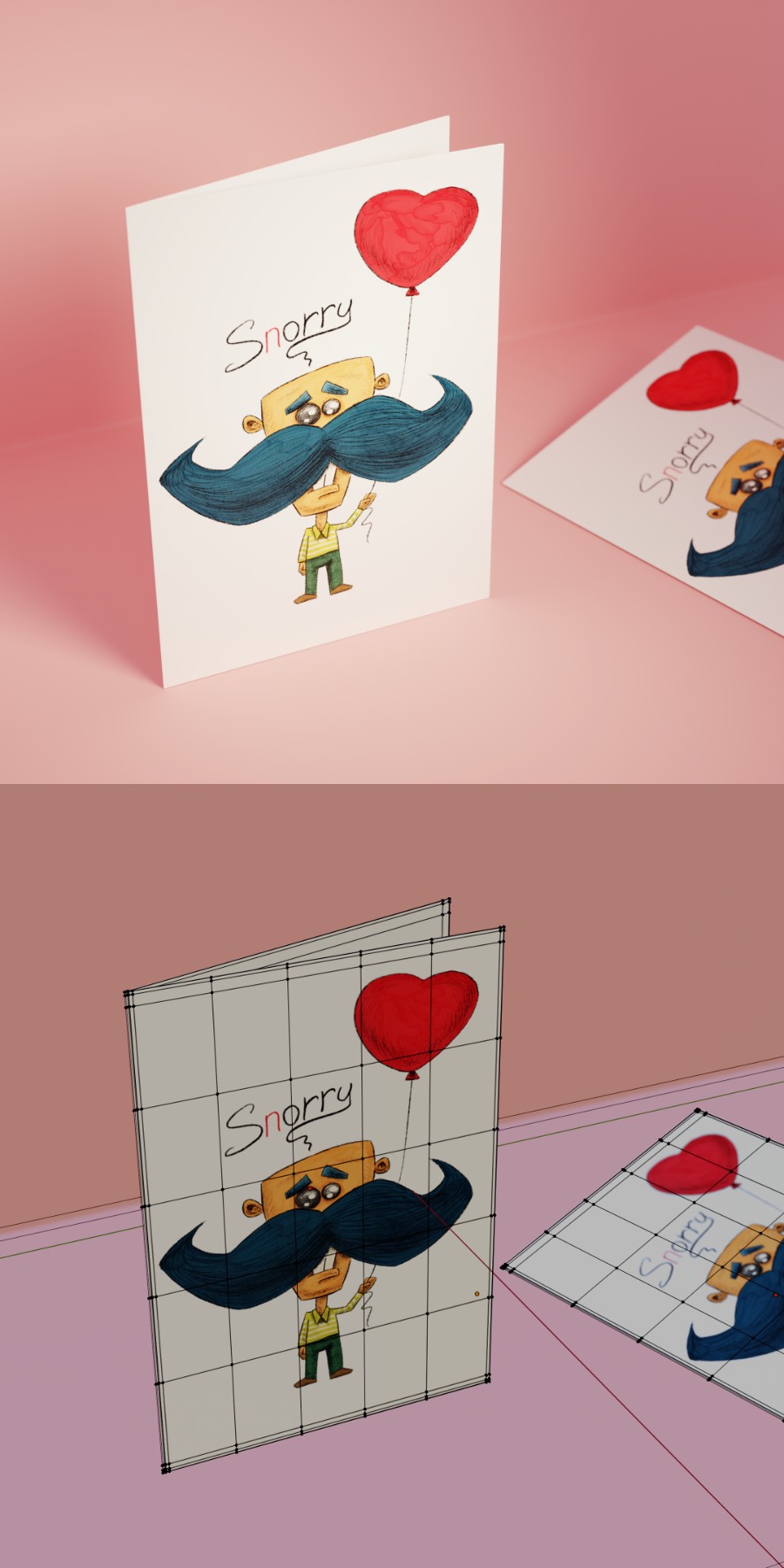 Card model by Tom Claus