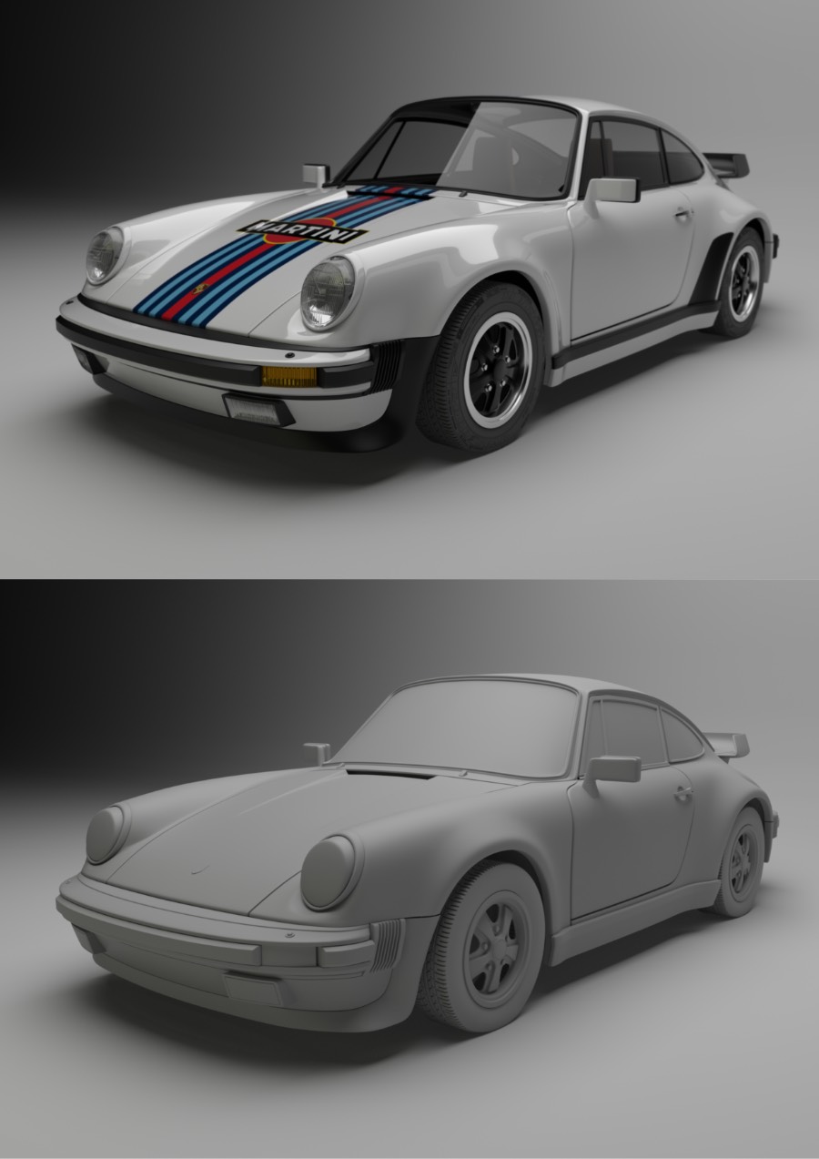 Porsche carrera model by Tom Claus