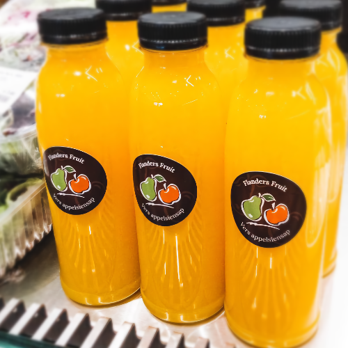 Orange juice label